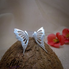 Сребърни обеци "Пеперуди" E-1114